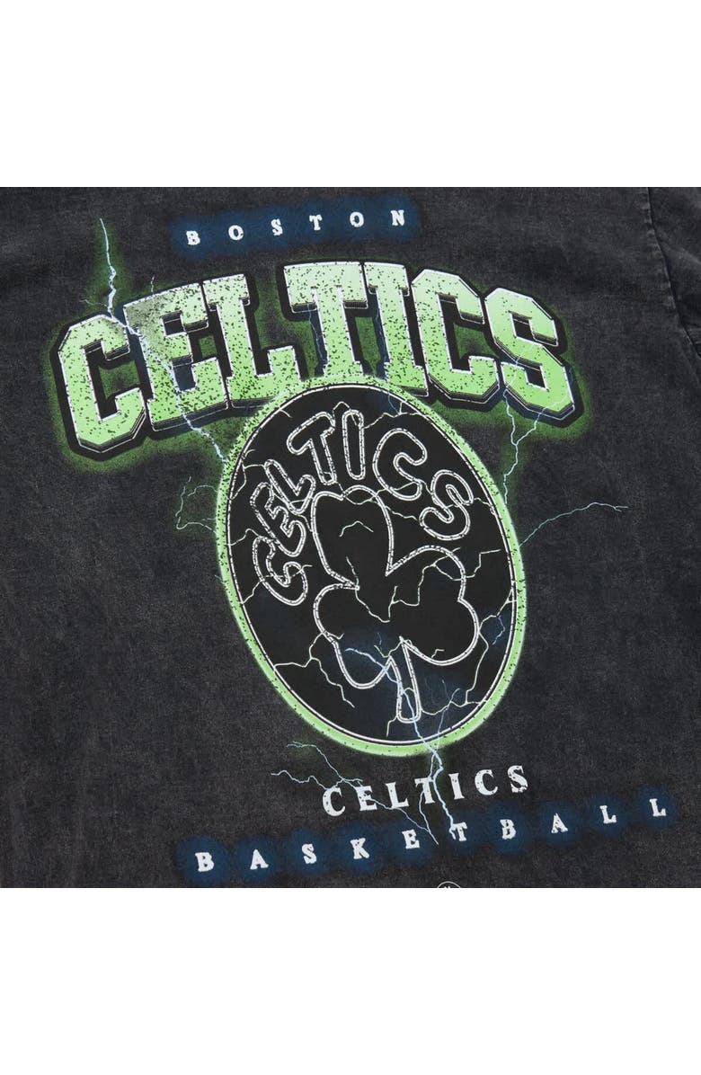 Mitchell & Ness Unisex Mitchell & Ness Black Boston Celtics Hardwood Classics Vintage Voltage Premium Heavyweight T-Shirt, Alternate, color, Black