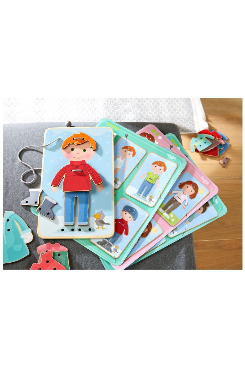 Dress Me Threading & Lacing Activity, Alternate, color, MULTI