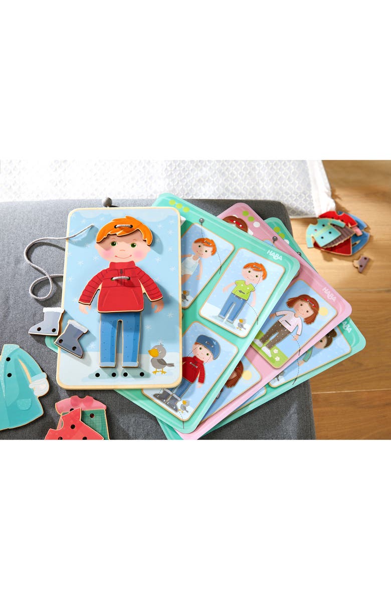 HABA Dress Me Threading & Lacing Activity, Alternate, color, 