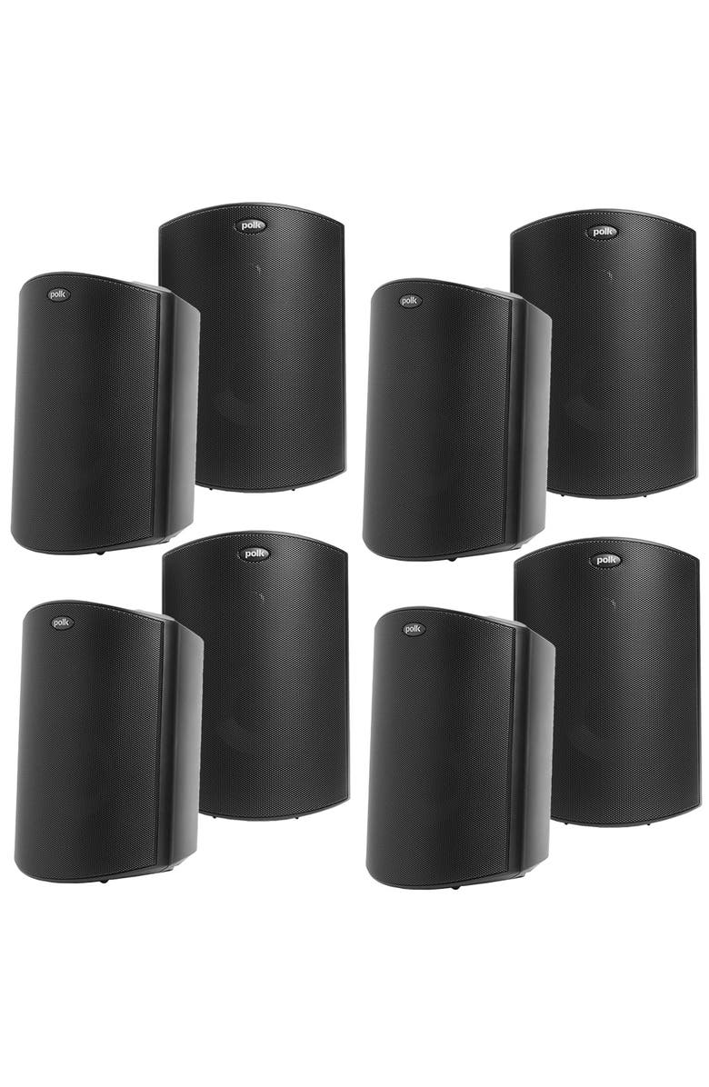 Polk Audio Atrium 5 All Weather Outdoor Loudspeakers - 8 Pack, Main, color, Black