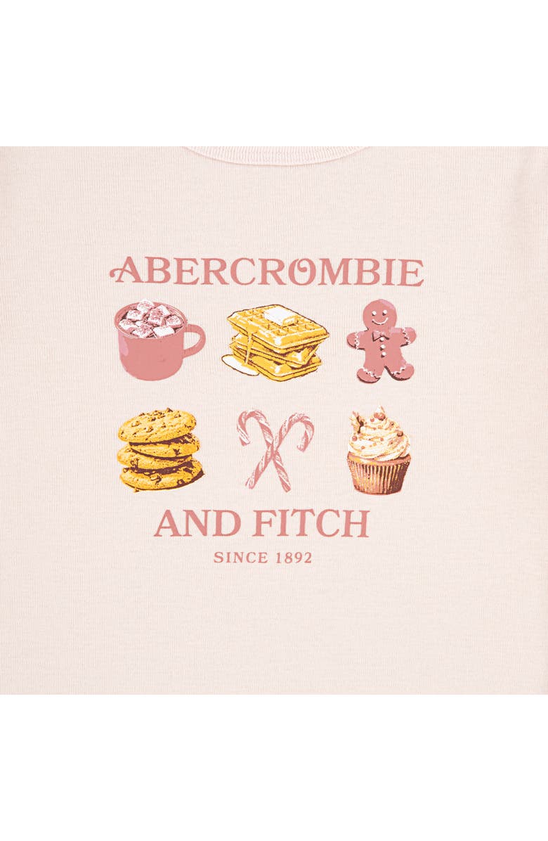 abercrombie kids Kids' Holiday Treats Long Sleeve Graphic T-Shirt, Alternate, color, Mauve Chalk