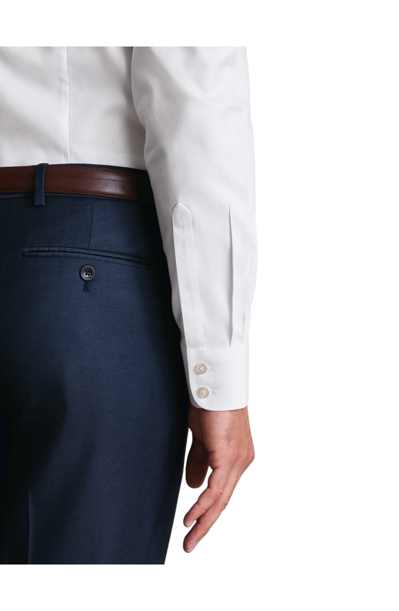 Charles Tyrwhitt Non-Iron Twill Point Collar Shirt, Alternate, color, White