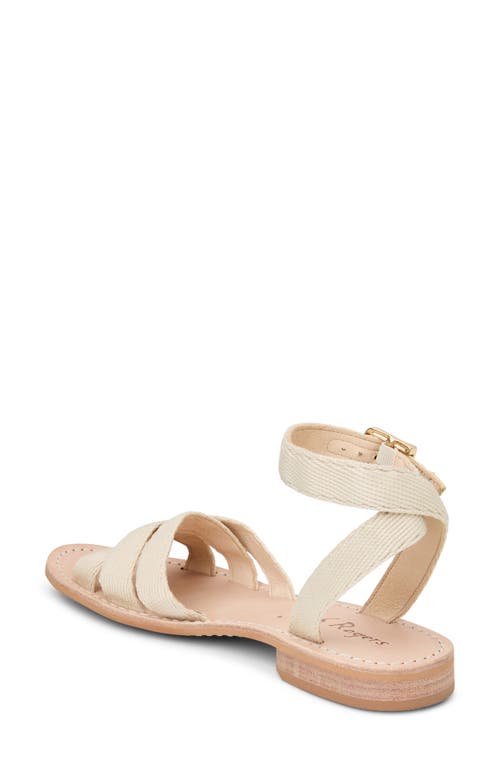 Jack Rogers Patti Ankle Strap Flat Sandal In Natural