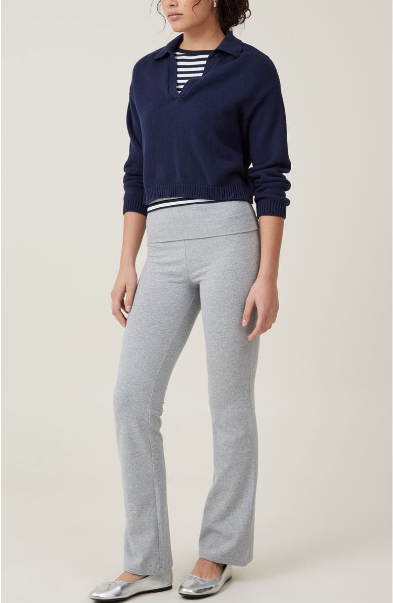 Cotton On Bella Bootleg Pant, Alternate, color, Grey Marle