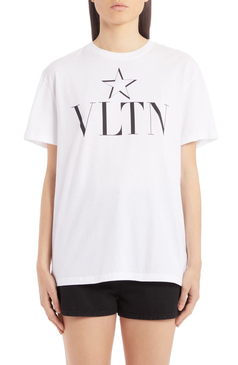 Valentino VLTN Star Cotton Tee, Main, color,