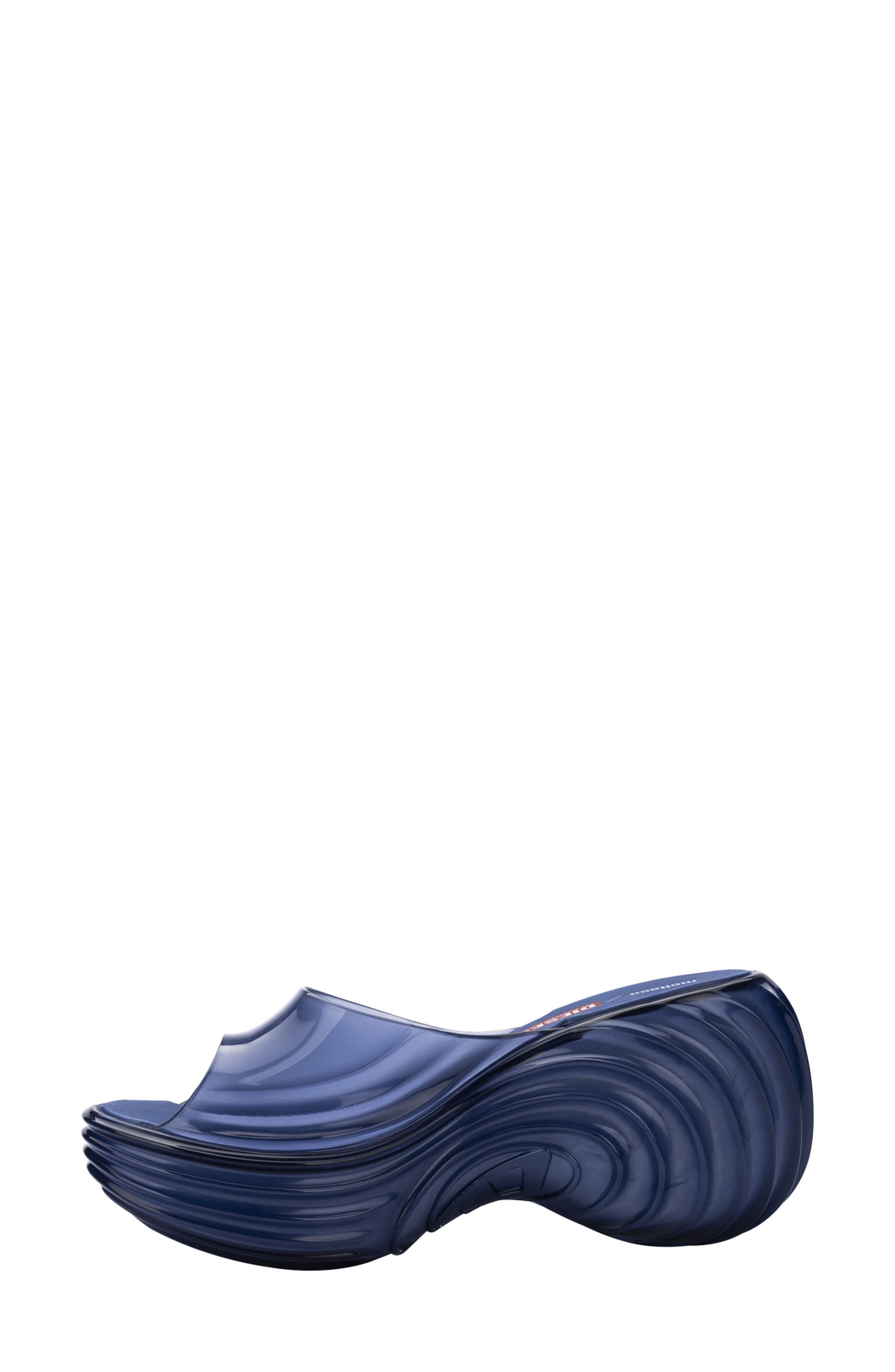 x Diesel Platform Slide Sandal, Alternate, color, TRANSPARENT BLUE