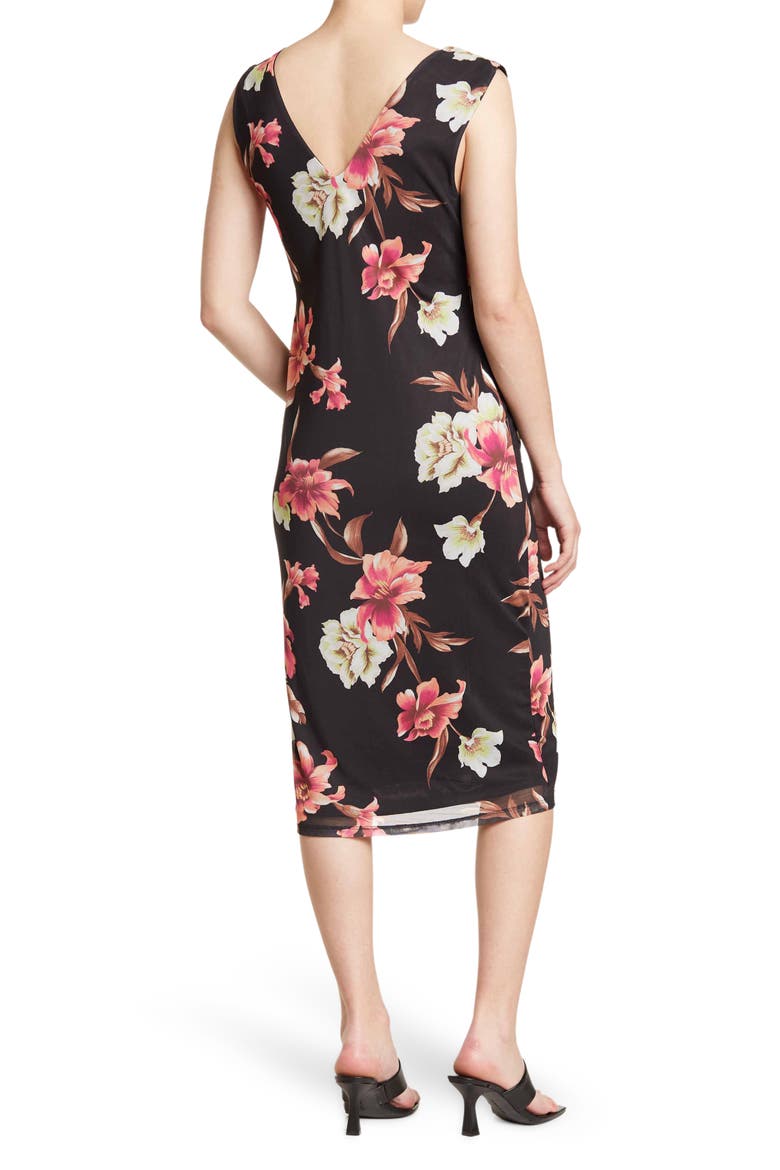 AFRM Ariana Sleeveless Dress, Alternate, color, NOIR TROPICAL