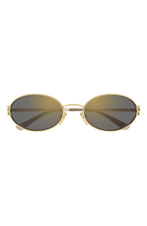 GG2233S 55mm Polarized Gradient Oval Sunglasses