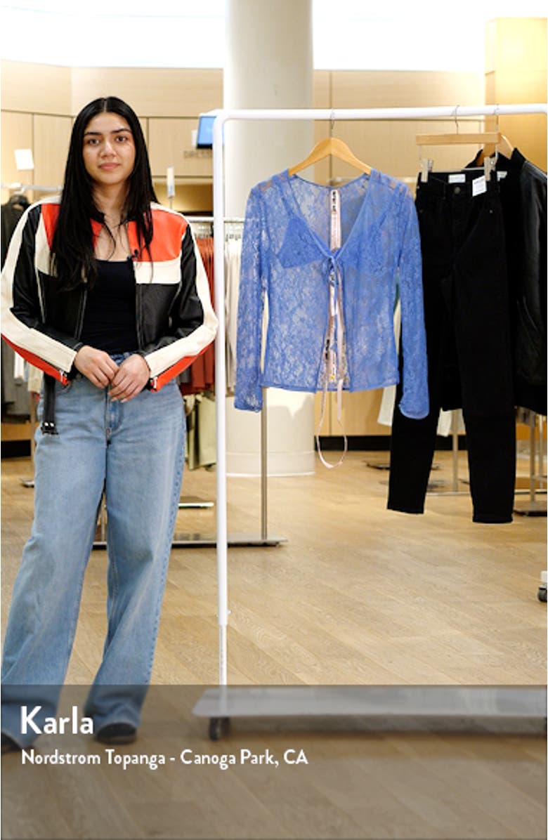 Phoebe Lace Tie Front Top, sales video thumbnail