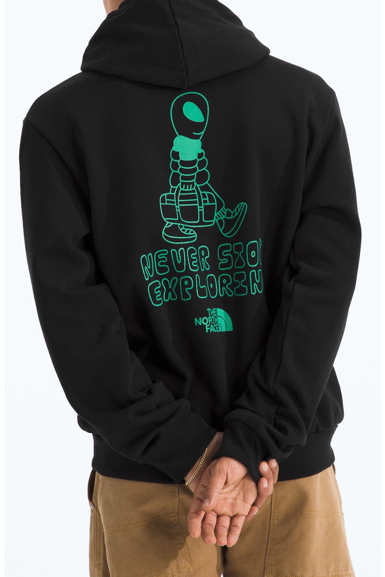 Celestial Drift Graphic Hoodie, Alternate, color, TNF BLACK
