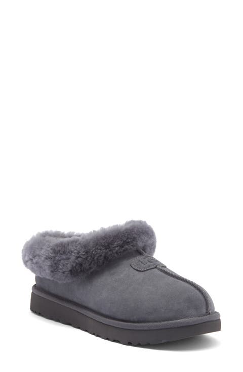 Tazzette Genuine Shearling Collar Slipper (Women)