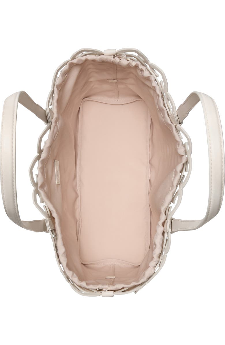 Kate Spade New York do it all woven large leather tote, Alternate, color, Cream.