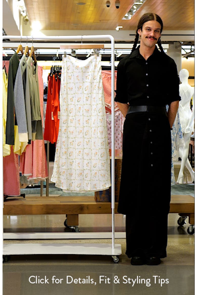 Steele Bias Cut Maxi Skirt video