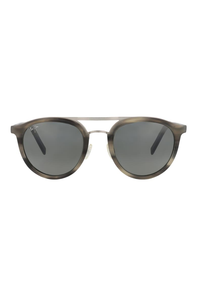 55mm Core Round Sunglasses, Main, color, GREY GREY GREY