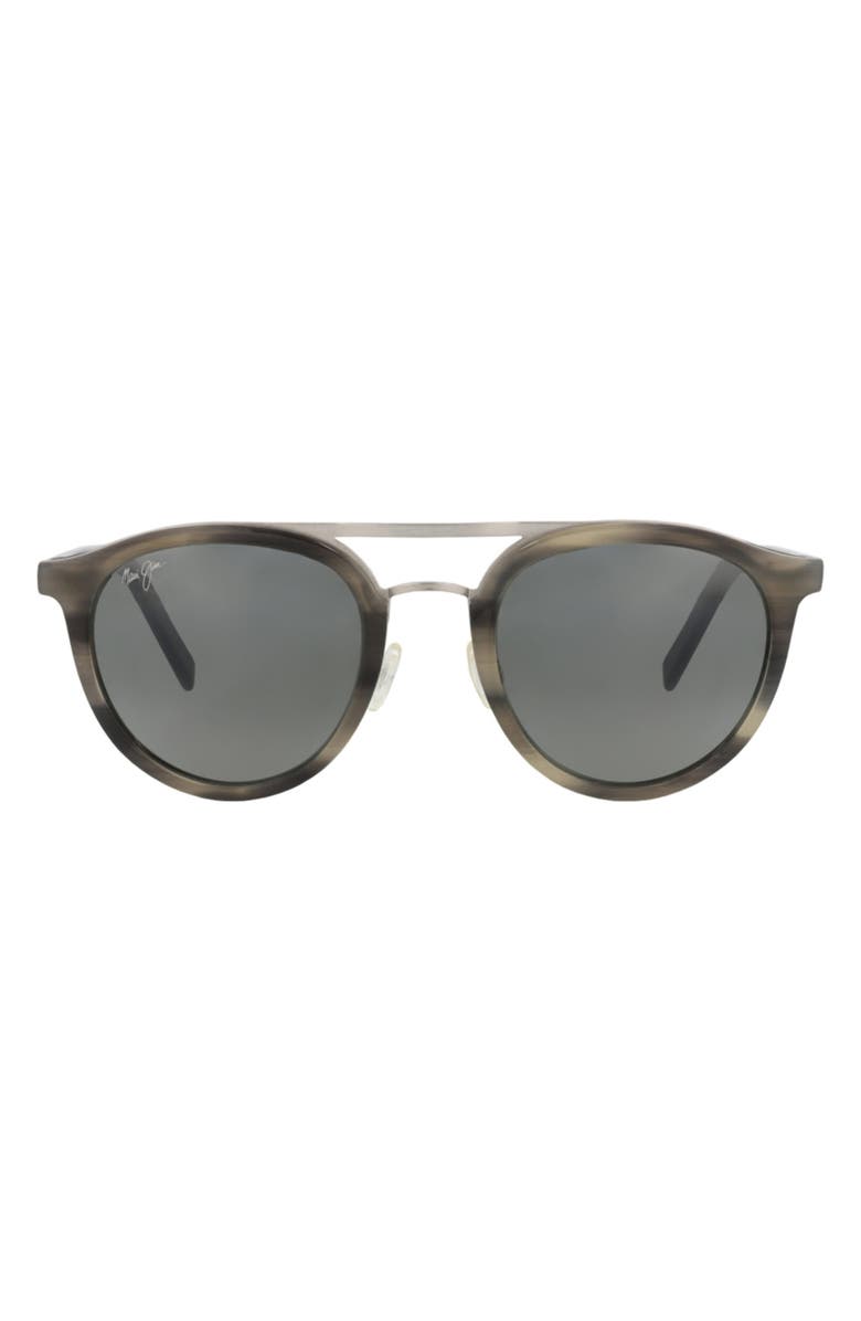 Maui Jim 55mm Core Round Sunglasses, Main, color, Grey Grey Grey