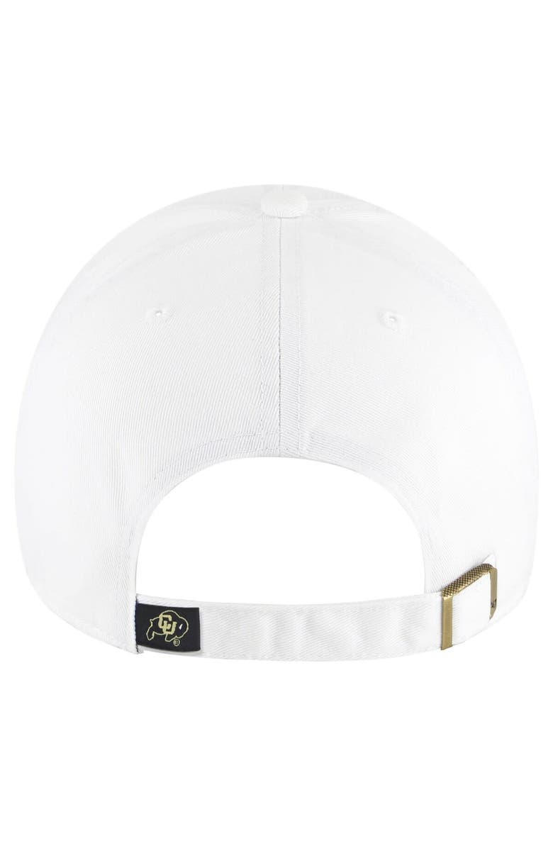 '47 Men's '47 White Colorado Buffaloes Clean Up Adjustable Hat, Alternate, color,