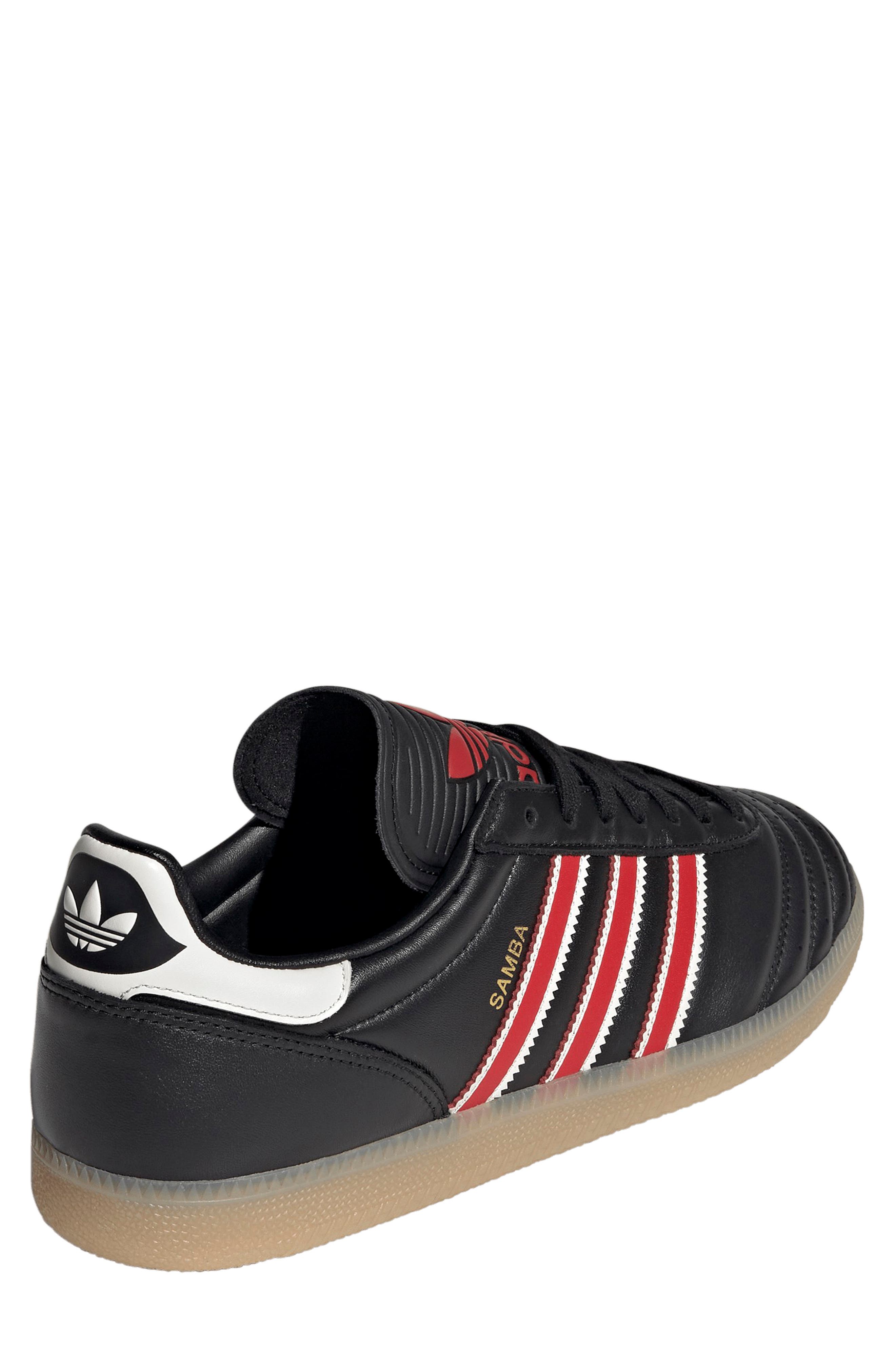 adidas Gender Inclusive Samba 62 Sneaker, Alternate, color, Core Black/ Red/ Gum 3