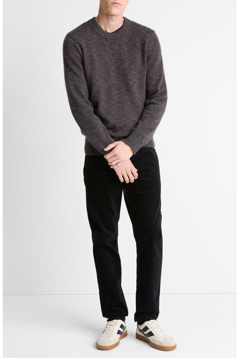 Multicolor Alpaca & Merinio Wool Crewneck Sweater, Alternate, color, COASTAL COMBO