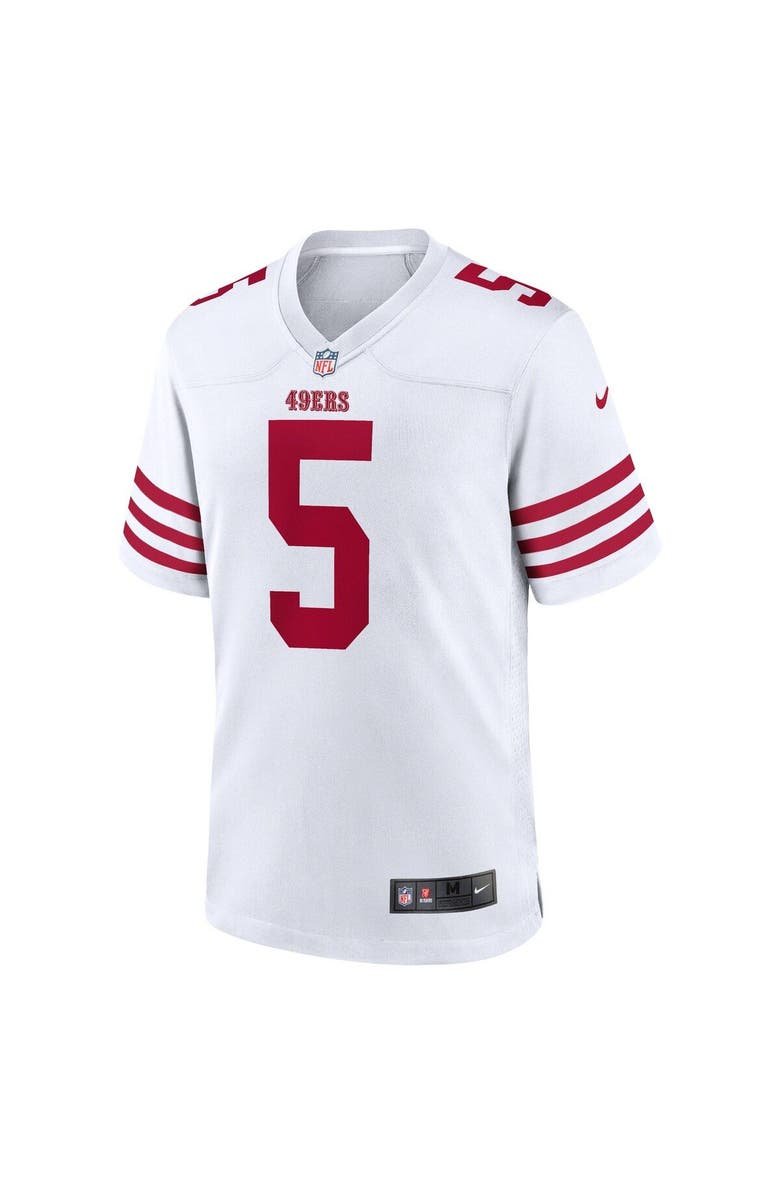 Nike Men's Nike Trey Lance White San Francisco 49ers Player Game Jersey, Alternate, color, 