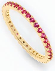 Mint & Lily July Birthstone Eternity Stacking Ring