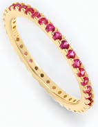 Mint & Lily July Birthstone Eternity Stacking Ring