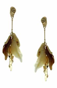 OLIVIA WELLES Renata Petal Drop Earrings