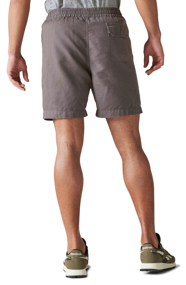Lucky Brand Drawstring Waist Cotton & Linen Short, Alternate, color, 
