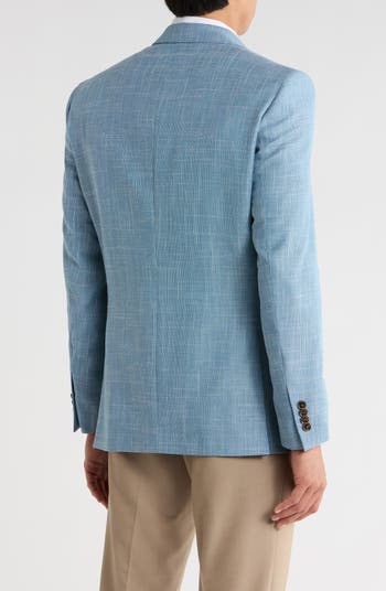 Jarrow Slim Fit Blue Wool Blend Blazer