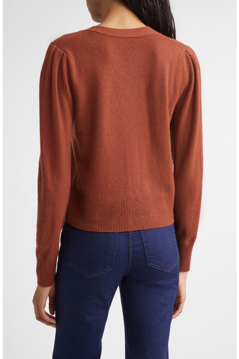 Solene Cashmere Cardigan, Alternate, color, ORANGE BRANDY