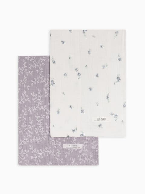 Organic 2-Pack Muslin Burp Cloths (Baby)