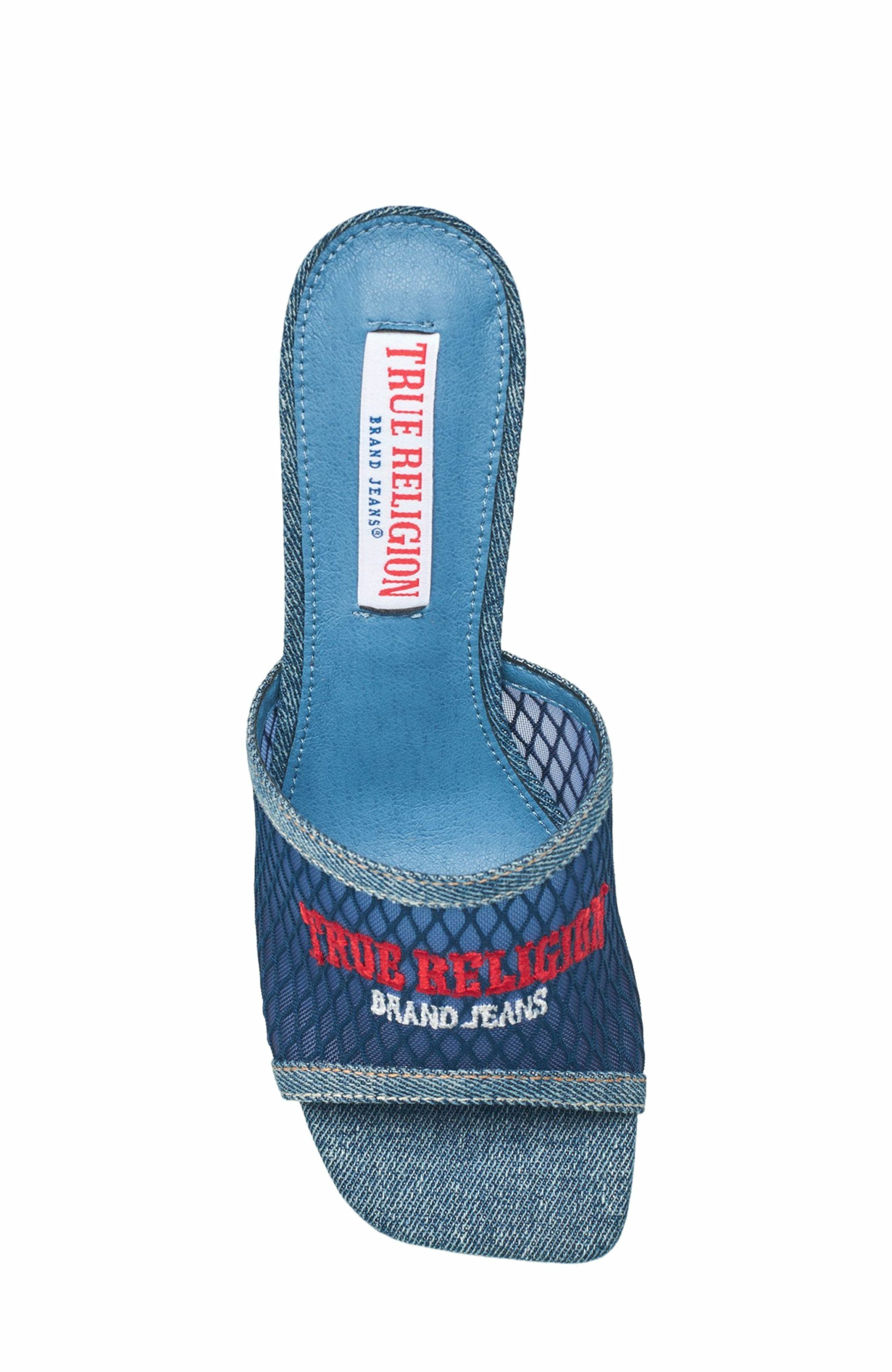 Coi Mesh Slip on Heel, Alternate, color, BLUE