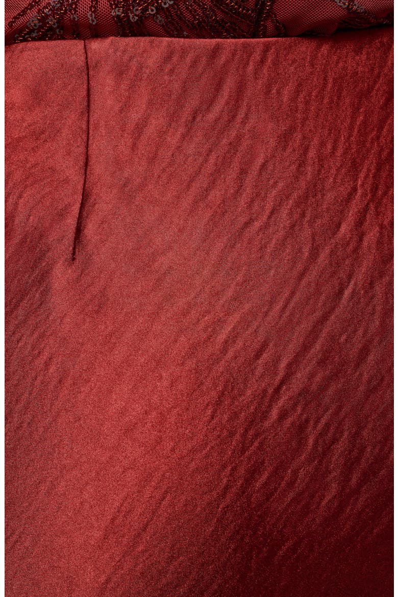 Satin Midi Skirt, Alternate, color, SUNBAKED