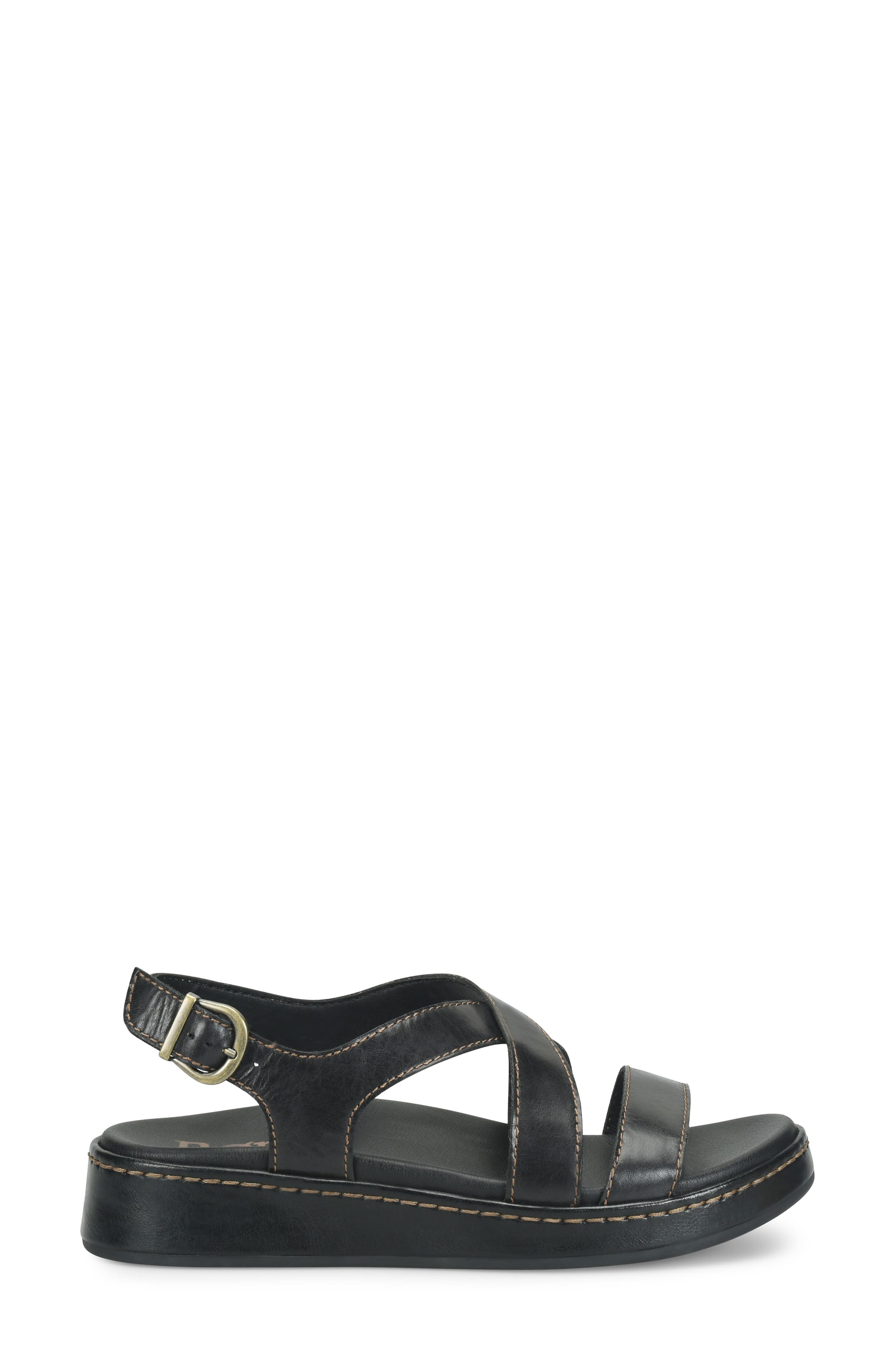 Børn Victoria Slingback Sandal, Alternate, color, Black Leather