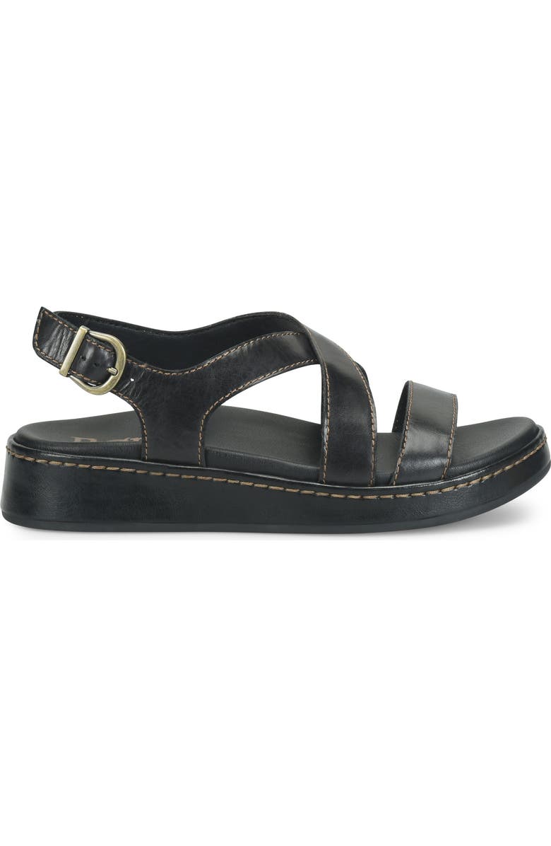 Børn Victoria Slingback Sandal, Alternate, color, Black Leather