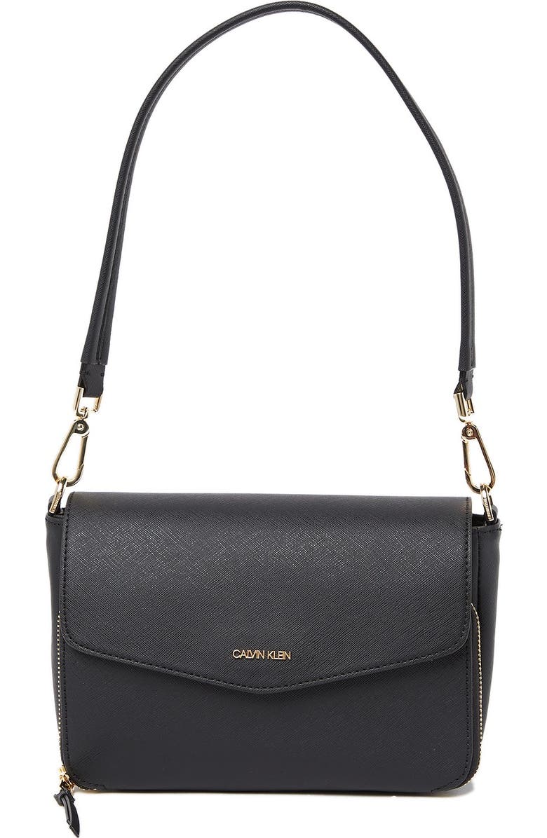 Calvin Klein Ava Saffiano Shoulder Bag, Main, color,