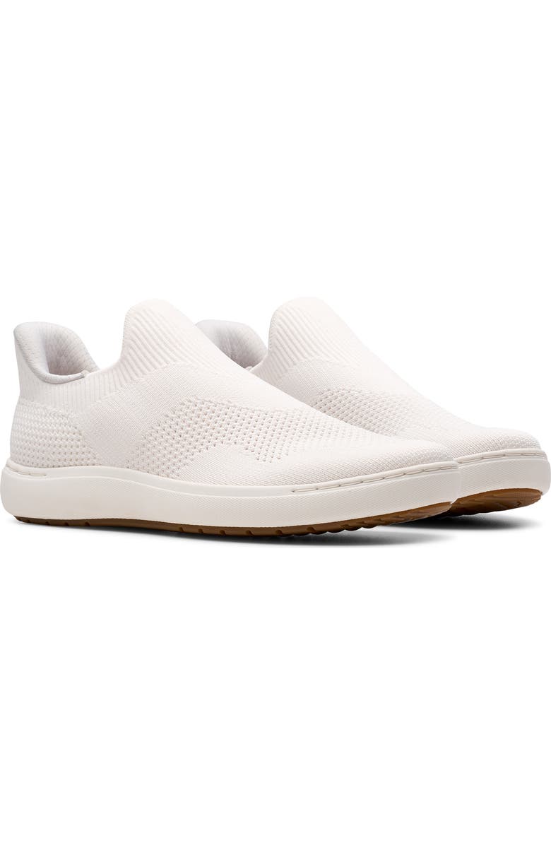 Clarks<sup>®</sup> Nalle Step Sneaker, Alternate, color, White Knit