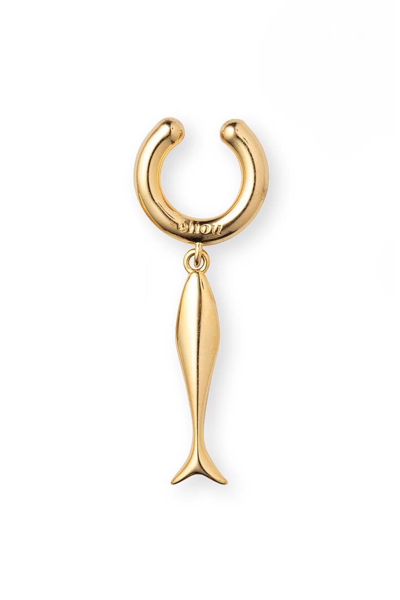 Sardine Ear Cuff, Main, color, GOLD