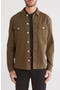 Aerial Long Sleeve Cotton Button-Up Shirt