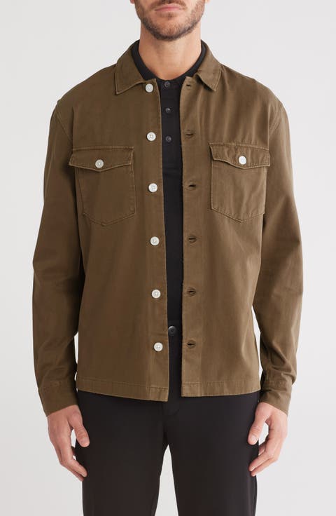 Aerial Long Sleeve Cotton Button-Up Shirt