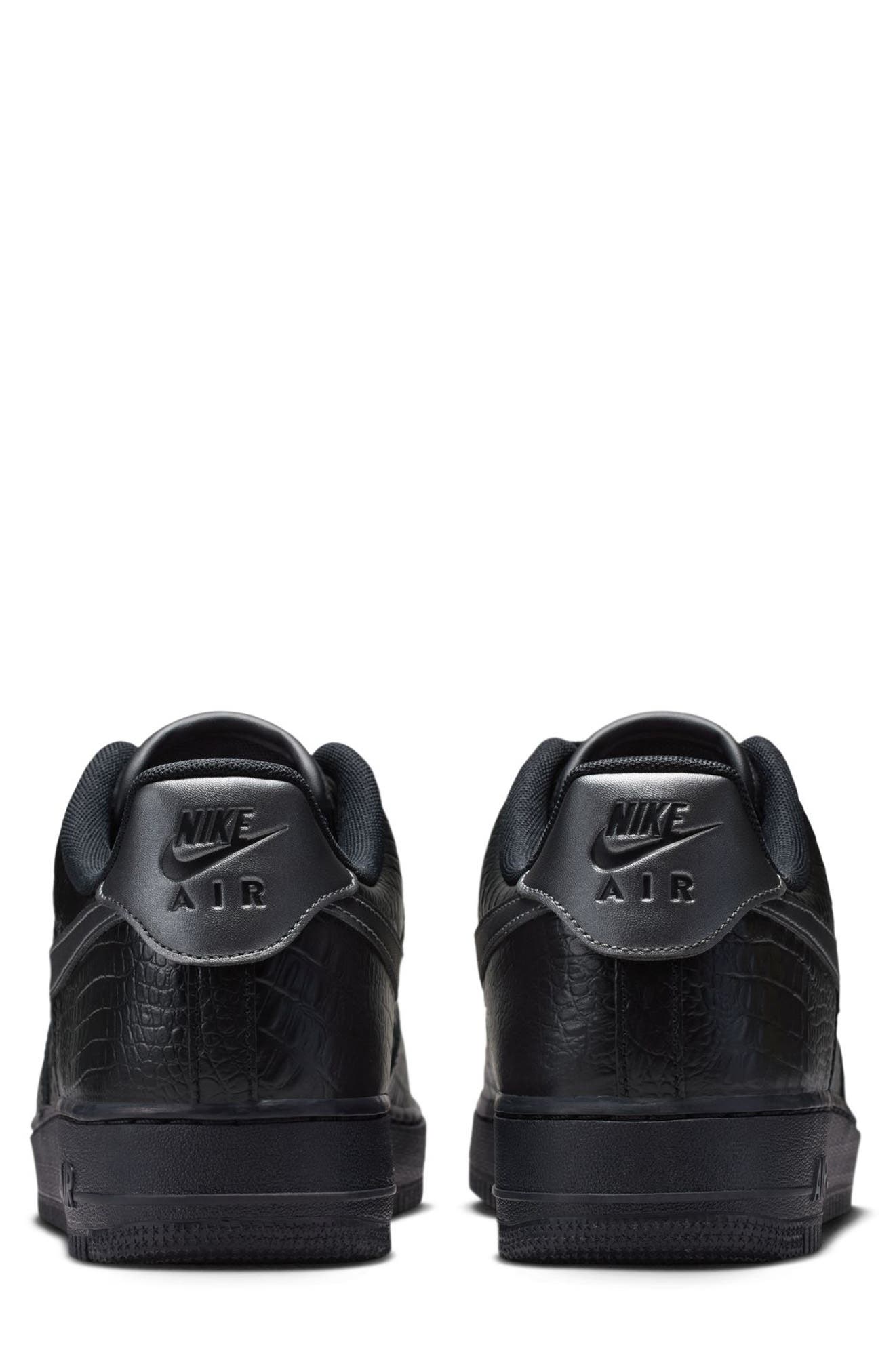Air Force 1 '07 Sneaker, Alternate, color, BLACK/ DARK GREY