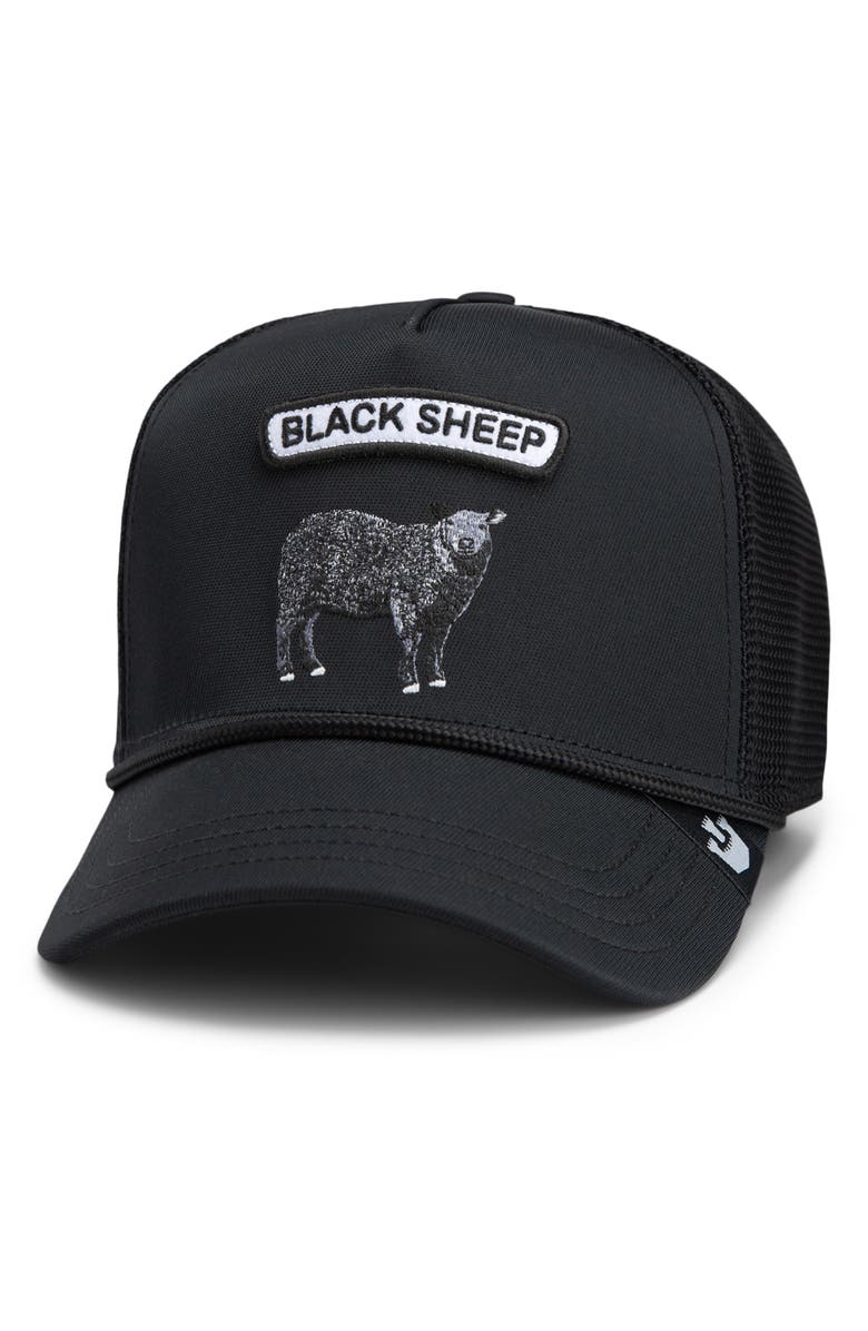 Goorin Bros. Black Sheep Embroidered Trucker Hat, Main, color, 