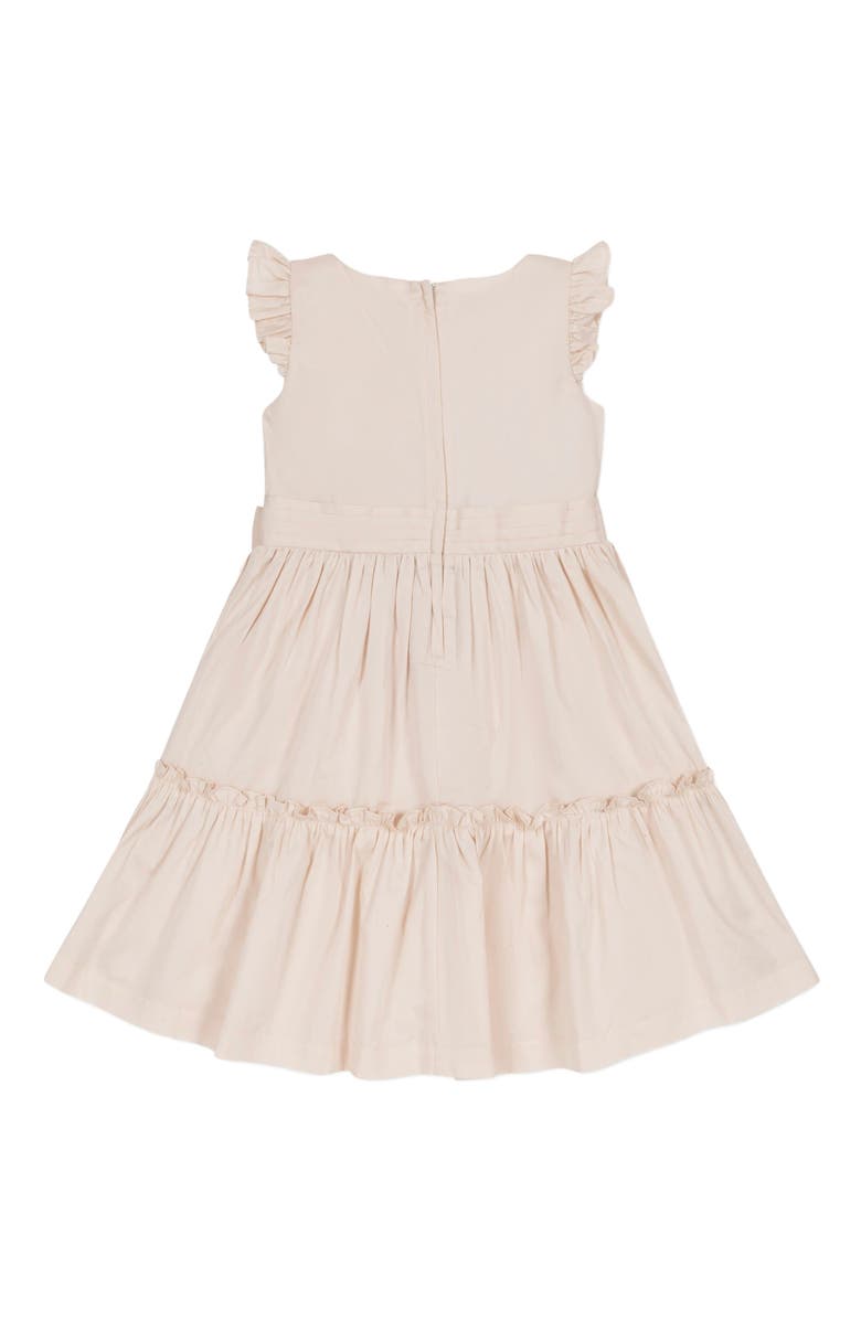 Hope & Henry Baby Girls' Organic Tiered Sateen Party Dress, Infant, Alternate, color, 