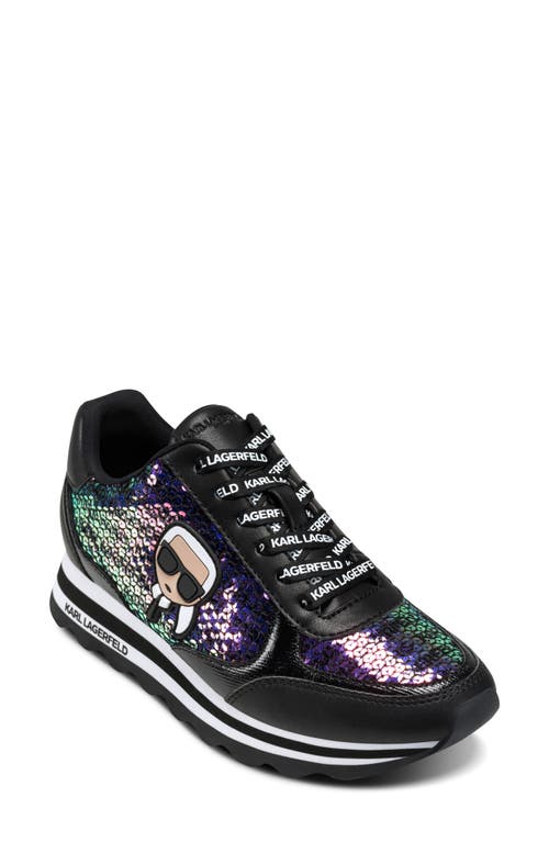 Karl Lagerfeld Paris Meade Platform Sneaker In Black
