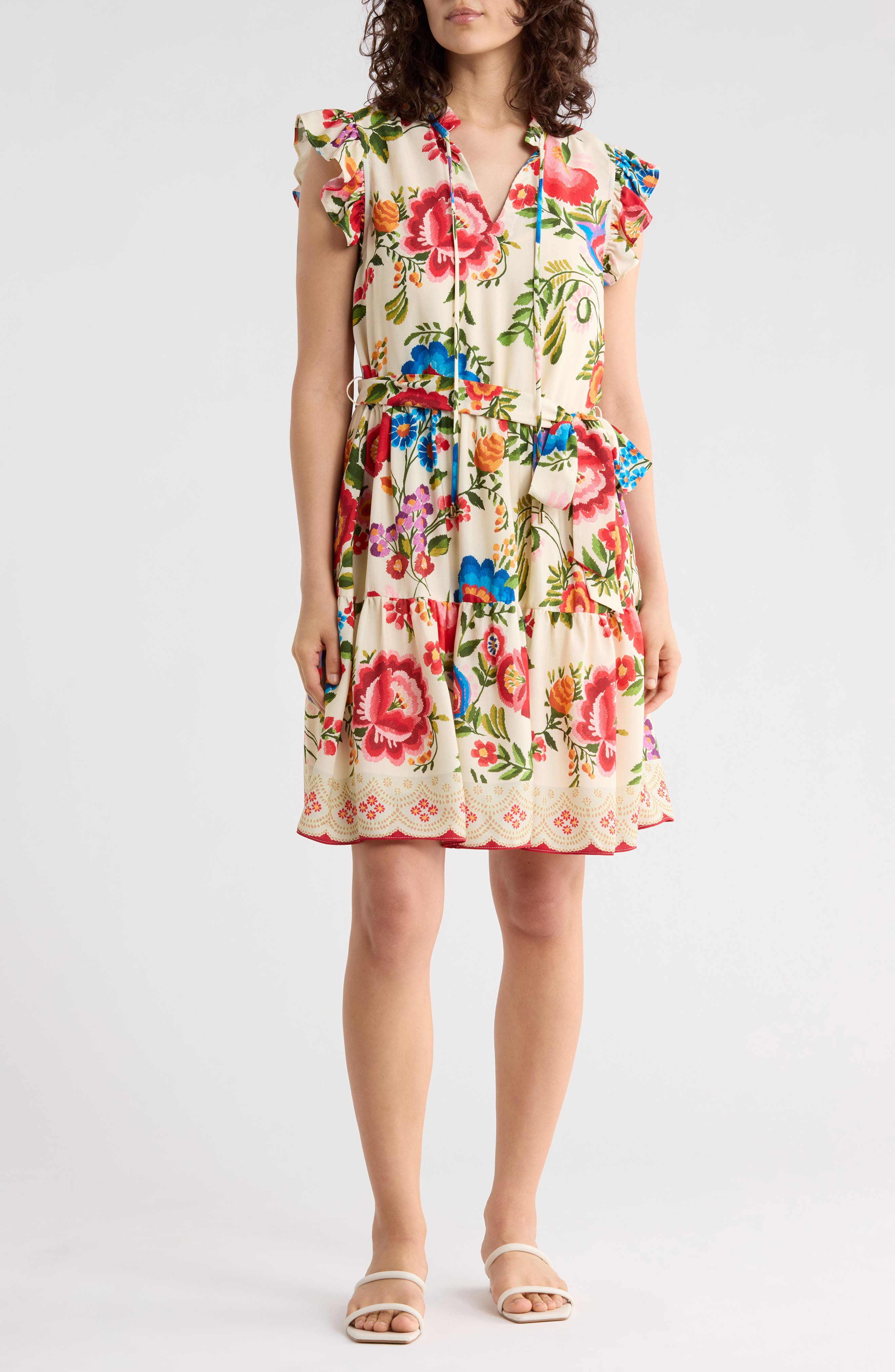 Julia Jordan Flutter Sleeve Dress