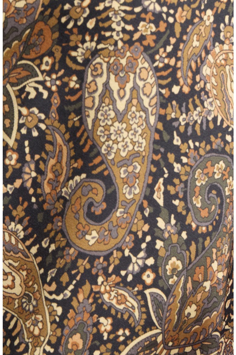 Paisley Long Sleeve Shirt, Alternate, color, BLACK