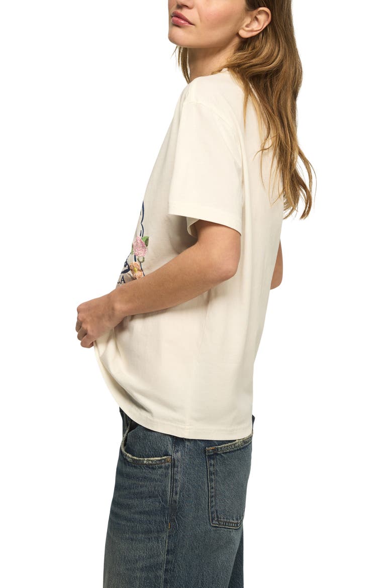 Logo Embroidery Graphic T-Shirt, Alternate, color, TOFU