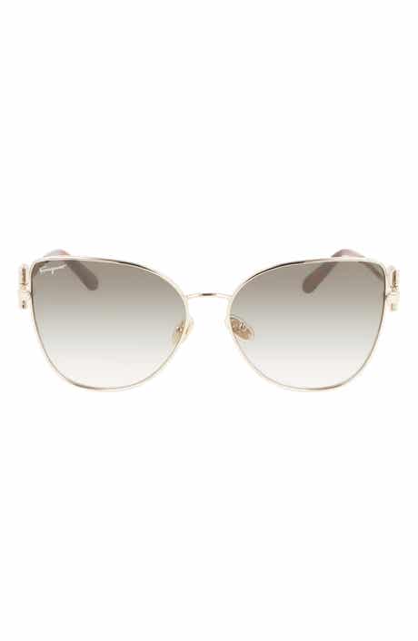 FERRAGAMO 60mm Gradient Cat Eye Sunglasses