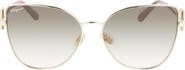FERRAGAMO 60mm Gradient Cat Eye Sunglasses