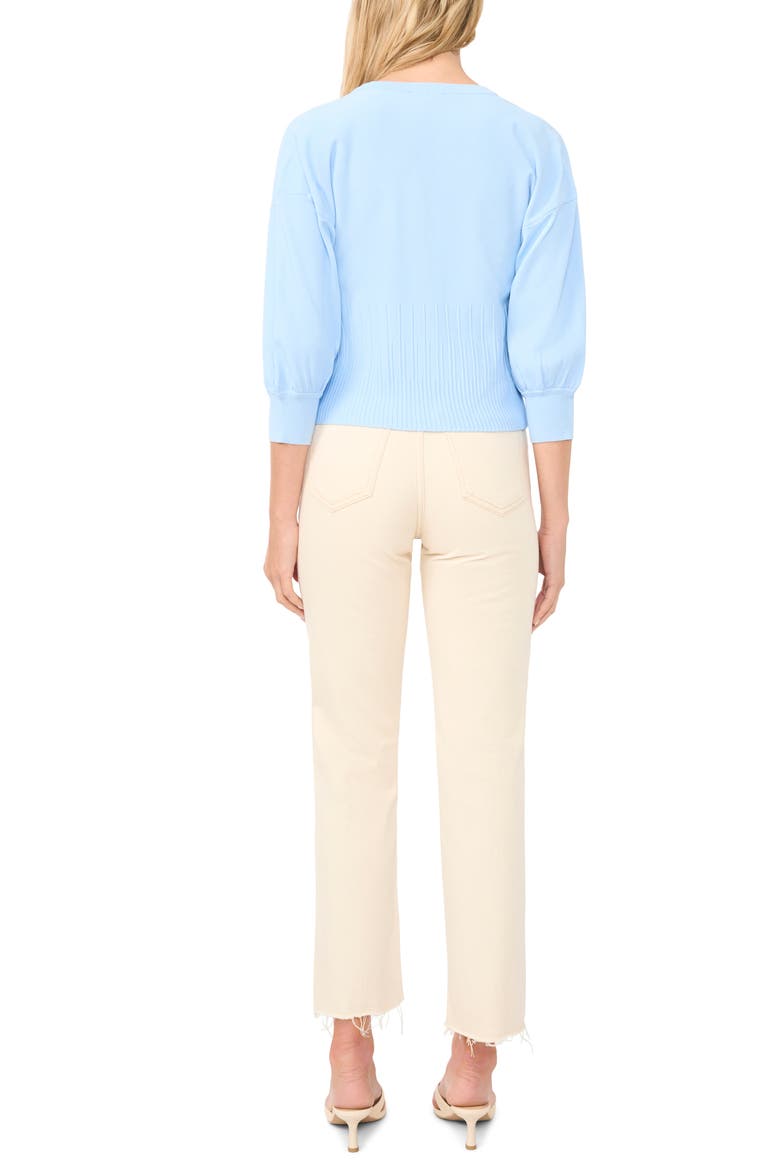 Ribbed Crop Cardigan, Alternate, color, WIND SURFER