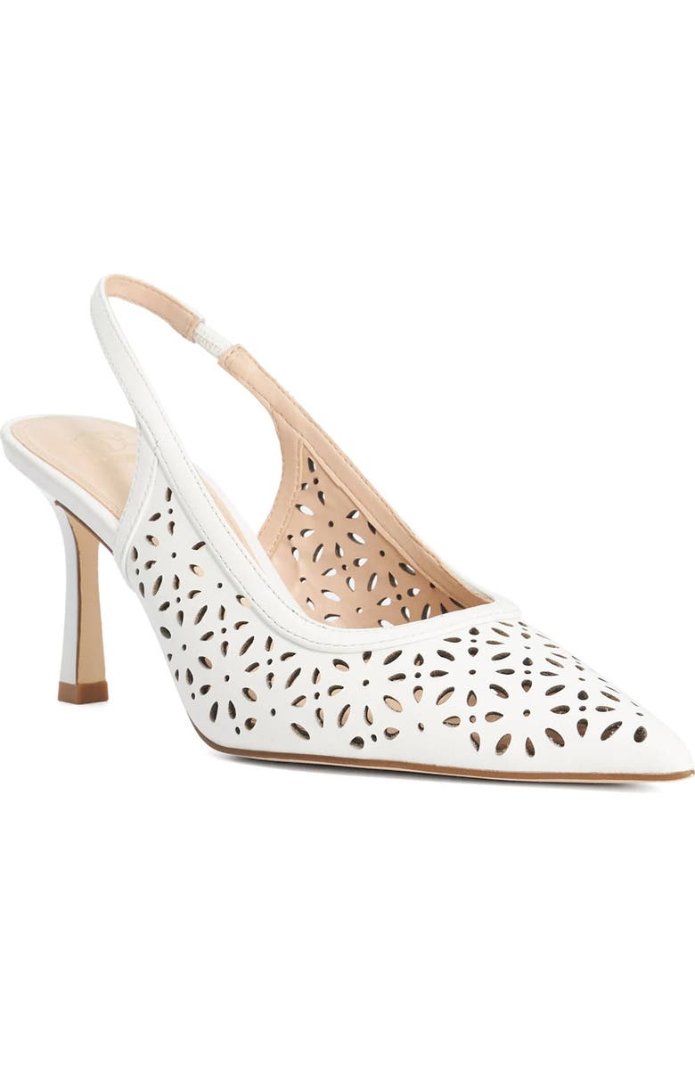 Dune London <p>Corfu Perforated Slingback Pump (Women)</p>, Main, color,
